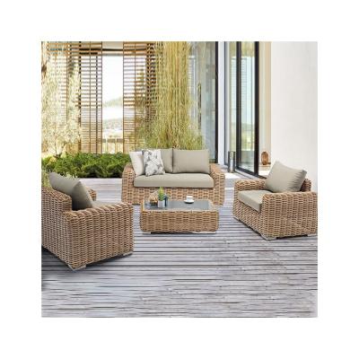 China Traditional Modern Luxury Rattan Wicker Sofa Set for Hotel Villas Garden Outdoor Furniture for sale