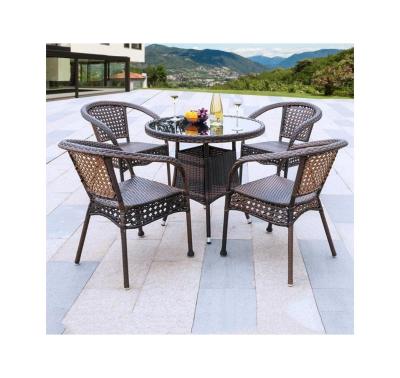 China Outdoor dining modieus gemaakt met hoge rug Wicker tuin stoel Eco-vriendelijke optie Te koop