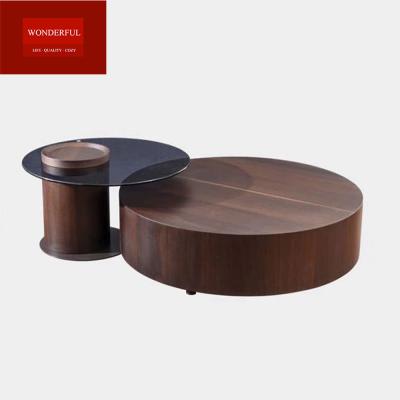 China Modern Design Round Wooden Coffee Table for in Wood Living Room Furniture for sale