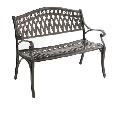 China Garden Furniture Outdoor Cast Aluminum Chair for Leisure in Park or Patio W100*D60*H86 for sale