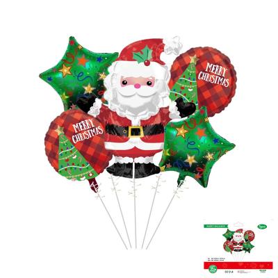 China Foil 2022 Merry Christmas Foil Balloons For Party Decorations Santa Claus Helium Globos Happy New Year Balloon for sale