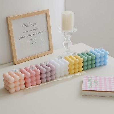 China Eco-Friendly Materials Wholesale Multiple Cube Art Candles Bubble Soy Wax In Hot Sale Private Label Colors Scent Scented Candles For Home Decoration for sale