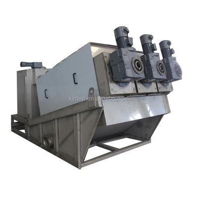 China Best sale minicipal automatic screw filter press sludge sewage treatment dewatering with KINTEP for sale