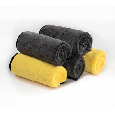 China 600 800 & 1000 Gsm Fluffy Soft Absorbent Coral Fleece Microfiber Velvet Sustainable Coral Towels for sale