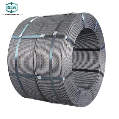 China Construction Post Tensioning High Tensile Steel Wire 1860MPa 12.7mm 15.24mm PC Steel Wire Concrete Wire for sale