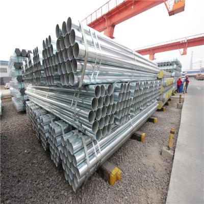 China Structure pipe dn20 dn50 hot dipped galvanized steel round tube pipe for construction for sale