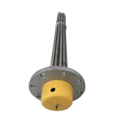 China Building Material Stores Immersion Tank Tube Flange Heater Electric Screwed Industrial Heater Element With Flange for sale