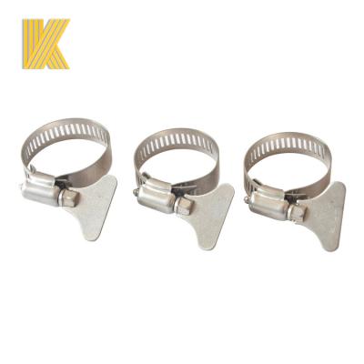 China Automobile Stainless Steel Mini Handle Hose Clamp American Hose Clamp With Thumb Screw for sale