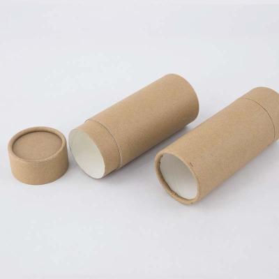 China Handmade Chinese Factory Biodegradable Kraft Paper Empty Cardboard Push Up Air Freshener Containers Lift Up Lip Balm Tube Box for sale