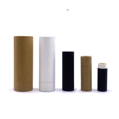 China High Quality Biodegradable Art Paper Printing Customize Size Air Freshener Kraft Paper Lift Up Lipstick Tube Packaging for sale