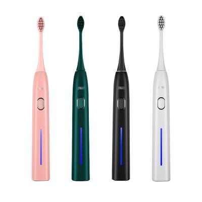 China Eco Friendly Green Teeth Cleaning YASI Sonic Toothbrush Rechargeable Electric Tooth Brush With Heads Logo Custom Accept Replacement Charcoal for sale