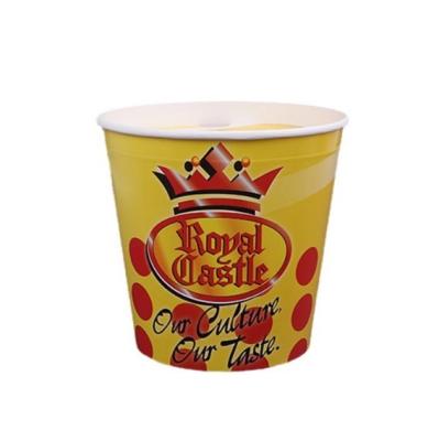 China Recyclable Custom Logo Paper Family Fried Chicken Family Takeout 170oz Food Disposable Packed Bucket for sale