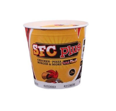 China Recyclable Takeout Foods Fried Chicken 170 oz Family Paper Disposable Packaging Logo Custom Paper Cover Bucket for sale