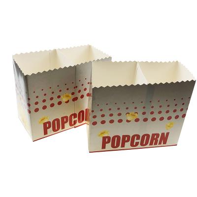 China Recycled Materials Cardboard Popcorn Cup Snack Fast Food Box Paper Bucket For Cinema for sale