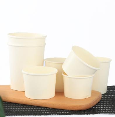 China Disposable Recycled Materials Round Packing Box Soup Paper Bowl Soup Hot Eco Friendly Takeaway Cup for sale