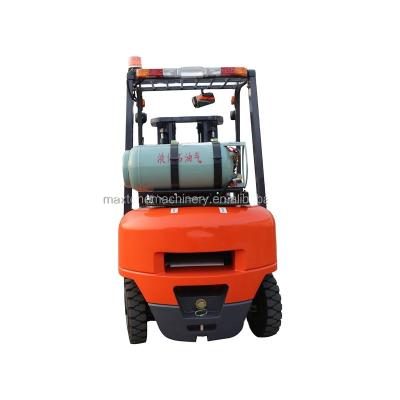 China Building Material Shops Proper Stage Suitable High Quality Mast MTLF25 2.5 Ton 2 Mast Lpg Gas Powered Forklift for sale