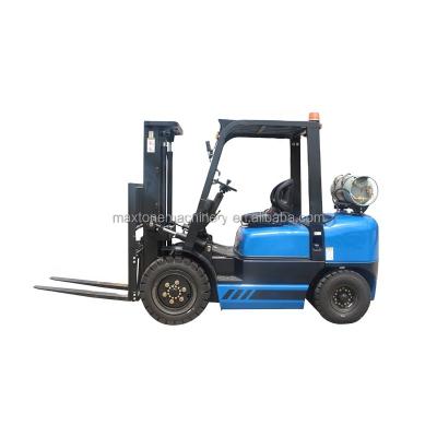 China Construction material stores maxtone propane 3ton power type lpg gas forklift truck with colors available for sale