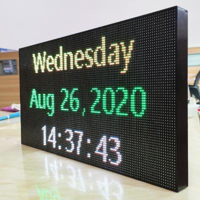 China P3 Indoor Full Color Programmable LED Sign LED Screen, LED Billboard Advertising Sign Board Scrolling Message Display 38*19cm 384*192mm (W*H) for sale