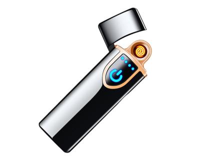 China USB Rechargeable Touch Screen Pulse Arc Dual Electronic Cigarette Lighter KC00204 for sale