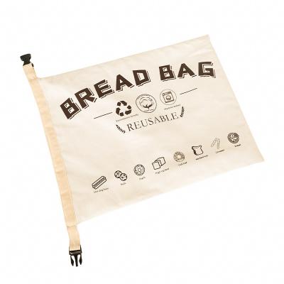 China Large Handled Reusable TPU Freezer Bread Bag For Homemade Bread Food Grade Bread Storage Bag With Buckle for sale