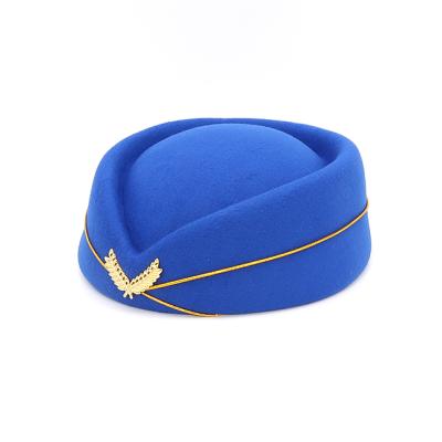 China Comfortable Female Air Hostess Uniform Hat Clothing Stewardess Hat for sale