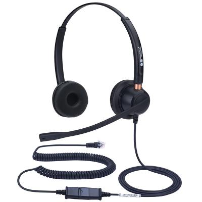 China Dh91D DH91D call center operator customer service headset rj09 telephone headset plantronics QD interface connection for sale