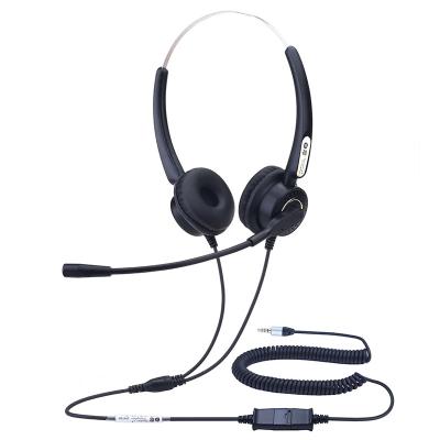 China Soft Ear Cotton Dh70D Call Center Operator 3.5mm Soft MIC Jack Headset Plantronics QD Single Interface Connection for sale