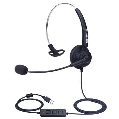 China Dh800 Call Center Operator Headset Customer Service USB Headset Plug-in Computer Uses DH800 Customer Service Voice Card Chip for sale