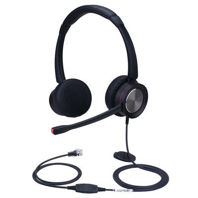 China Dh118dqd new super large protein case rj09 telephone operator binaural leather cable earpiece DH118D for sale