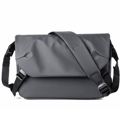 China Gray Nice Wholesale Simple Versatile Polyester Laptop Shoulder Blue Cross - Luxury Design Body Logo Messenger Bag for sale