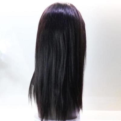 China Wholesale 14 Inch 4*4 Silky Straight Lace Front Wig Virgin Cuticle Aligned Human Hair Raw Cambodian Straight Human Hair Natural Wig for sale