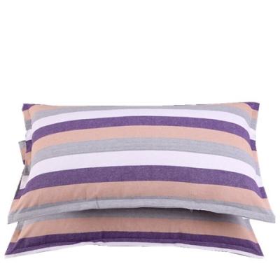 China Factory Price Wholesale Stripe Breathable Solid 100% Polyester Pillow Shells In Pillow Case for sale