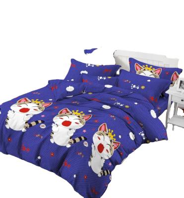 China 100% Memory Polyester Kids Bedding Kitty Cartoon Bedding Set High Quality Fabric Scatter for sale