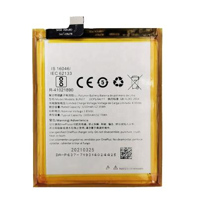 China Original Mobile Phone Smart Phone Li-ion 3.85v Polymer Battery 3300mah For OnePlus 5T BLP637 Batteries for sale