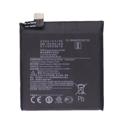 China Mobile Phone Li-ion Polymer Replacement 4000mAH 1+7 Pro Battery For OnePlus 7pro BLP699 for sale