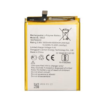 China Original Mobile Phone Replacement Battery BL-39GX For Infinix Hot Authentic S3 Battery Phone Battery 4000mAh for sale