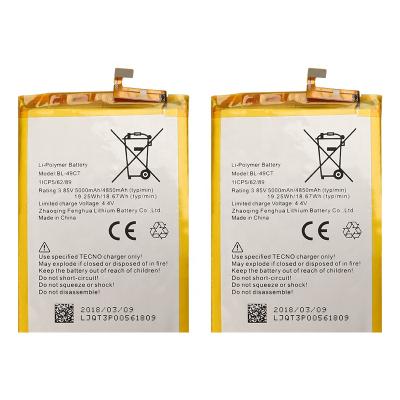 China Mobile phone cell phone replacement lithium polymer battery for Tecno WX3 pro 5000mah BL-49CT for sale