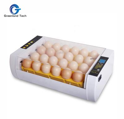 China Wholesale Home Use CE Approved AC220V Mini Automatic Chicken Egg Incubator High Quality Egg Hatching Machine White for sale