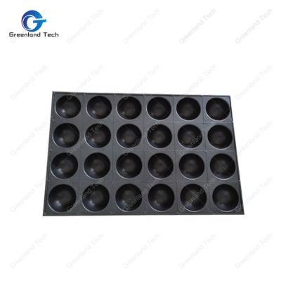 China Viable Can Be Customized GTP-D24R 24Indents Round Smooth Bread Baking Tray 400x600mm for sale