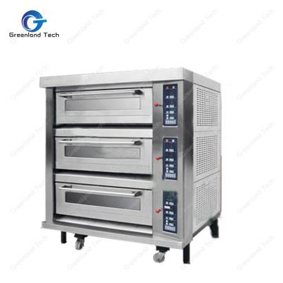 China Widely Used Gas Oven Bakery Shop GTO3-9G Bakery Machine 3 Platform 9 Trays for sale