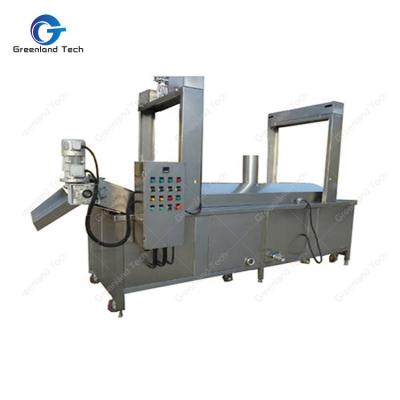 China Hotels GT400E Electric Industrial Continuous Conveyor Belt Fryer 400kg/h for sale