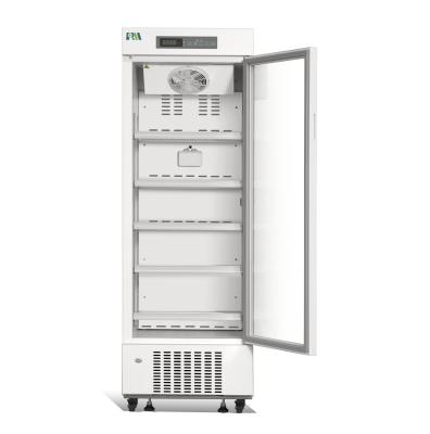 China Color Sprayed Carrier 316L Steel Vaccine Medical Refrigeration Single Door Glass Pharmaceutical Refrigerators Make By Factory for sale