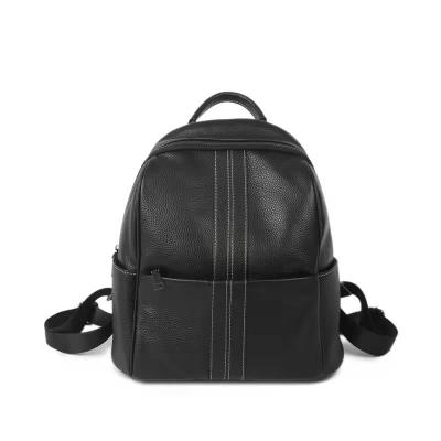 China The new 2022 fashion waterproof front layer whip the soft leather Korean version of the large-capacity backpack for sale