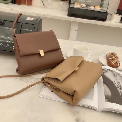 China 2021 Japanese and Korean women's new autumn and winter women's new Korean fashion solid color shoulder bag for sale