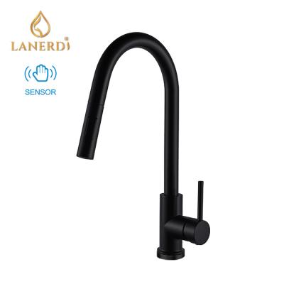 China Modern K143 01 31 1 Lanerdi W Black Senor Touch On Smart Soft Kitchen Sink Faucet for sale