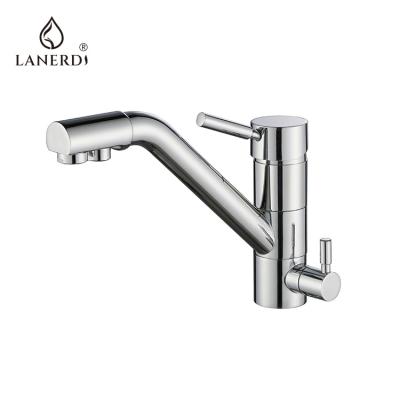 China Modern K175 06 01 1 Lanerdi 3 in 1 Chrome Kitchen Faucet Water Filter for sale