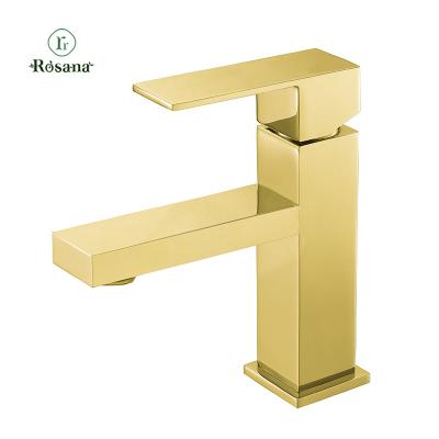 China Metered Faucets B206 01 30 2 Stainless Steel Basin Shower Faucet Rosana Golden Brazil Water Closet Taps Mixer For Bathroom for sale