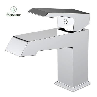 China Metered Faucets B012 01 01 Models of 1 Rosana Economy Square Chrome Plating UPC Basin Faucets Brass Mixer Tap for sale