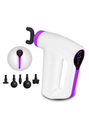 China High Quality Electric Smart Massager Gun 6 Variable Massager Heads With CE ROHS Deep Tissue Massager Relieve Aches For Full Body for sale