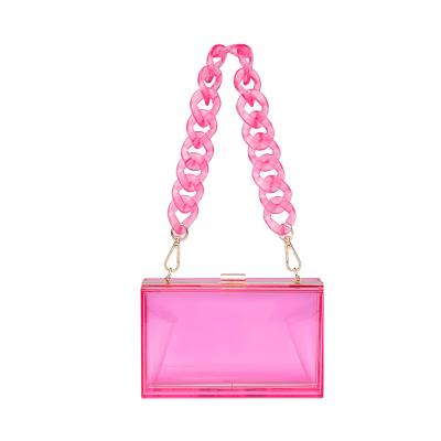 China Lady New Style Clear Acrylic Clutch Even Purses for sale